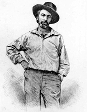 Whitman in 1854, age 35.