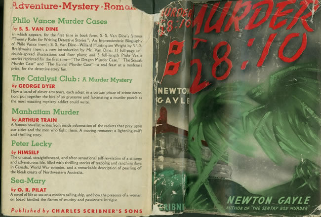 Murder at 28:10 (Scribner's, 1936).